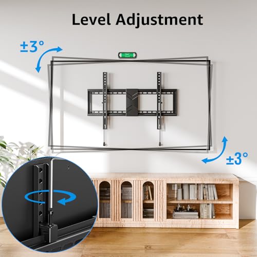 Image of MOUNTUP TV Wall Mount Tilting for Most 37-84 Inch TVs, TV Mount with Level Adjustment Low Profile Space Saving Tilt Wall Mount TVs Bracket, Fits 16 inch, 18 inch, 24 inch Studs,Max VESA 600x400mm (Pack of 2)