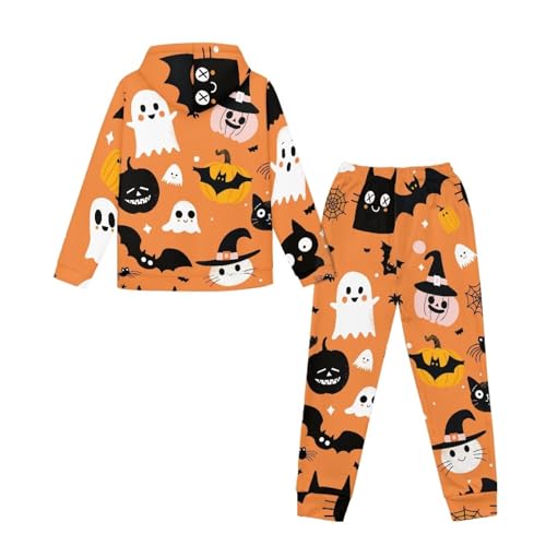 Gomyblomy Girls Halloween Sweatsuit Kids Hoodie Sweatshirts and Jogger Pants 2 Piece Outfits Long Sleeve Tracksuit Set4