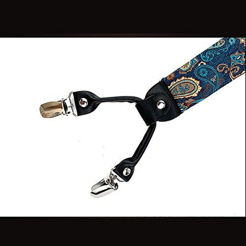 Mens Bretels 47 Inch Y-Back Verstelbare Elastische Smoking Bretels Broek Bretels Salopettes Mens 6 Metalen Clip Mens Zwarte Bretels Diverse patroon - Afbeelding 5