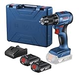 Bosch Furadeira Parafusadeira 18V GSR185LI-2B Sem Fio, 2 baterias e maleta
