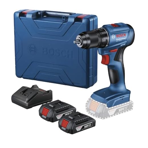 Bosch Furadeira Parafusadeira 18V GSR185LI-2B Sem Fio, 2 baterias e maleta