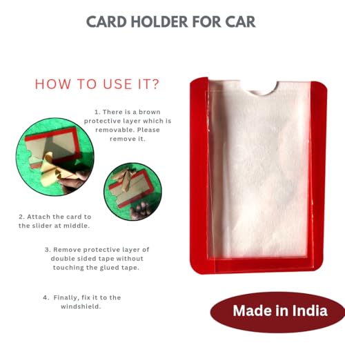 Image of PROOFIITO Universal Fit Card Cover Holder for car with 3MM Double Sided Tape