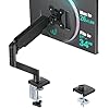 WALI GSMP001N – Soporte para monitor de un solo monitor, brazo de monitor de resorte de gas para pantallas de 17 a 34 pulgadas, monitores de computadora ajustables que soportan hasta 26.4 libras, con