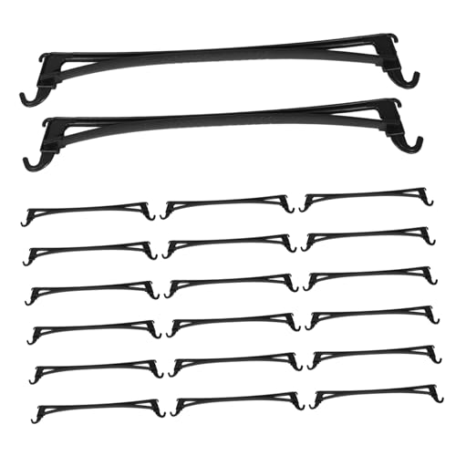 STOBAZA 20pcs Plastic Closet Rods for Clothes Wardrobe Rail Supports Space Saving Closet Poles for Efficient Home Storage and Organization