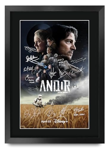 Affiche autographe Diego Luna Andor cadre A3 poster signé série