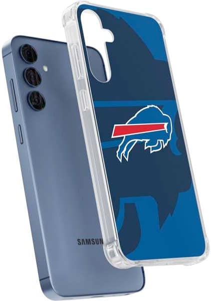 Skinit Clear Phone Case Compatible with Galaxy A35 5G - Officially Licensed NFL Buffalo Bills Double Vision Design