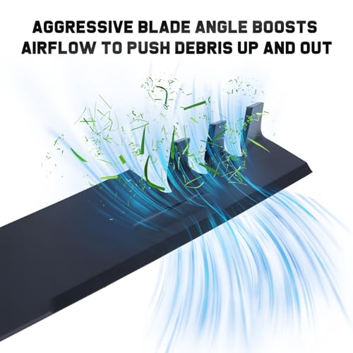 Image of Grasscool 405380 YTH22V46 46 inch Deck Mower Mulching Blades Replacement | Fits Husqvarna 403107 Z246 YTH20K46 YTH21K46 YTH22K46 YTA22V46 Zero Turn Lawn Tractor,5 Star Mounting Hole,Bagging Mulch Cuts