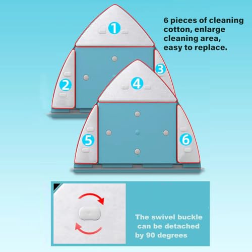 Amffed Double Sided Magnetic Window Cleaner, Outside Glass Wiper, 5-Gear Adjustable Outsider Glider Washing Brush Tool, for High-Rise Double Car Glazed Windows (0.3"-1.2") by Amffed - Image 8