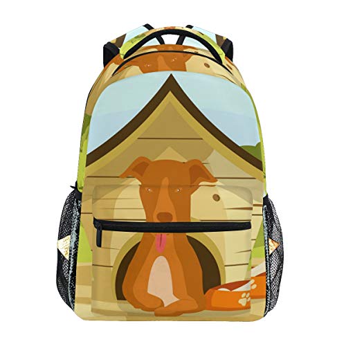 Preisvergleich Produktbild FANTAZIO Rucksäcke Hund im Haus Schultasche Daypack