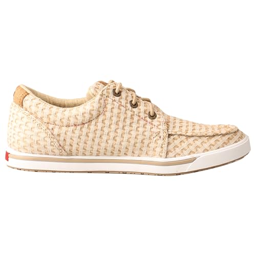 Twisted X Women's Kicks, Moc Toe, Sand Shell Tweed, 7.5 M4