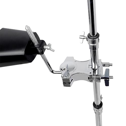 Single L Rod Mount Clamp Mounting Bracket Zinc Alloy Drum Parts Extension Clip para Percusión Accesorio Instrumento Musical Soporte para Micrófono miniatura 2