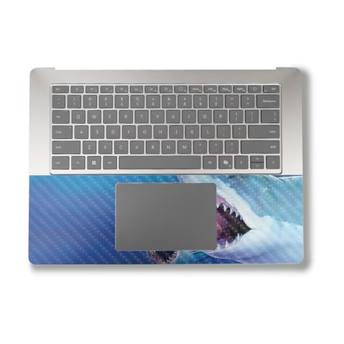 Image of Carbon Fiber Laptop Skin Compatible with Alienware X16 R2 (2024) - Great Whites - Premium 3M Vinyl Protective Wrap Decal Cover - Easy to Apply | Crafted in The USA by MightySkins