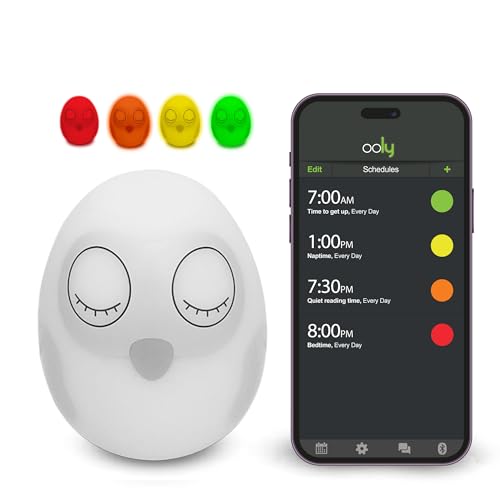Hibou Ooly par Novo123, l'adorable Compagnon de Sommeil Qui Aide Votre Enfant à Comprendre Quand il est Temps de se Lever. Entraîneur de Sommeil pour...