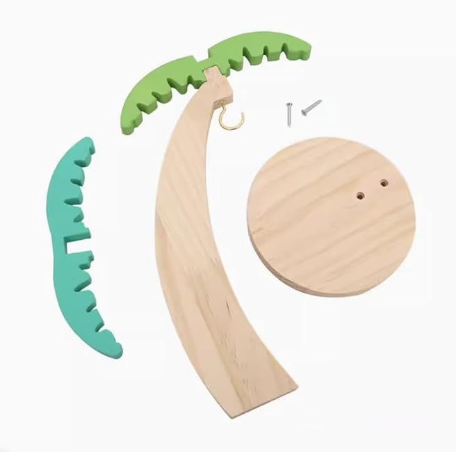 Cute Single Hook Banana Hanger Holder - Funny Animal/Cartoon Design Solid Wood Fruit Stand for Kitchen Counter, Prevents Bruising & Keeps Fresh, Adorable Home Decor Gift