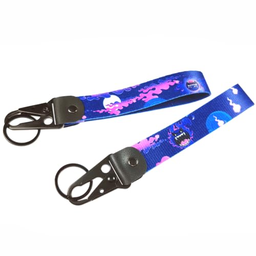 Image of 2 pack Wrist Lanyard Keychain for Women and Men, Anime Theme