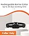 FLYSPEAR Wireless Pet Barrier - Rechargeable Indoor Barrier with 6 Adjustable Range Radius up to 7 ft, 6 Adjustable Safe Static Intensity, Electric Fence System with Hook (Receiver Collar Only)
