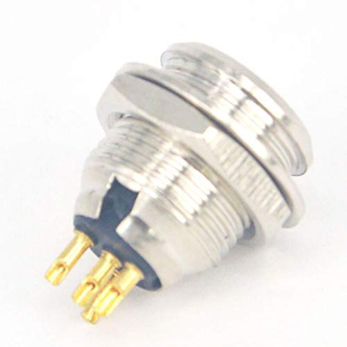 100 Pieces Mini XLR 4 Pin Microphone Connectors - Black Female & Male Connectors for Video Lighting