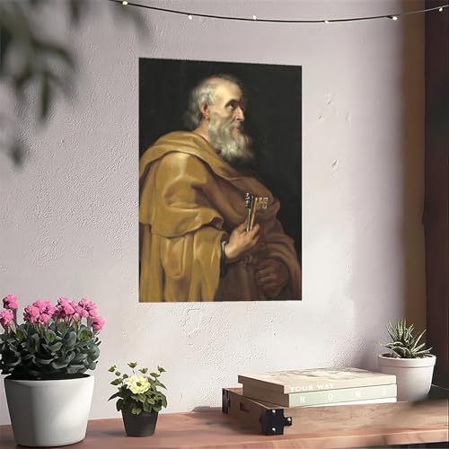 Toile Saint Pierre Paul Rubens 30x45cm | Déco murale chambre - 6