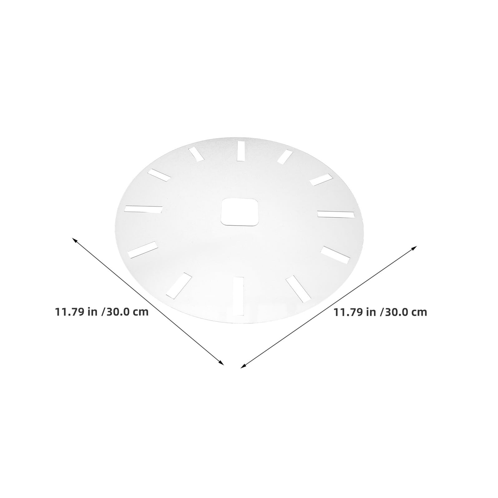 Plantillas de Reloj Acrílicas 2 Piezas para Fresadora Plantilla de Incrustación Circular para Carpintería DIY de Números para Tablero de Reloj Herramienta de Dibujo y Decoración