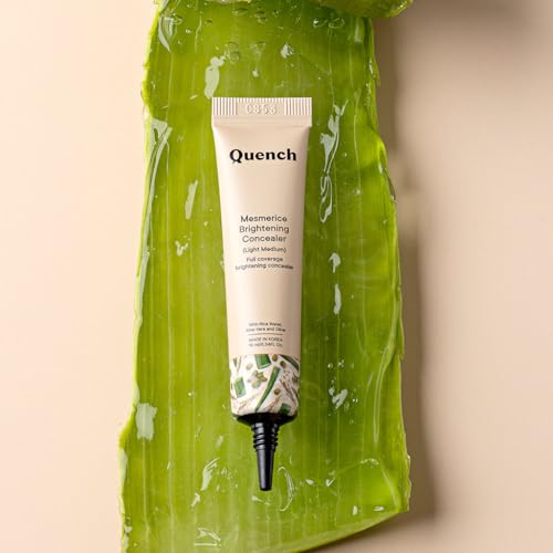 Image of QUENCH BOTANICS Brightening Natural Cream Concealer With Rice Water & Aloe Vera All Skin| Conceals Dark Circles & Brightens Under Eyes | Made In Korea (Light Medium), 10Ml