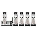AT&T CL82507 DECT 6.0 5-Handset Cordless Phone for Home with Answering Machine, Call Blocking, Caller ID Announcer, Intercom and Long Range, Silver (CL82507)