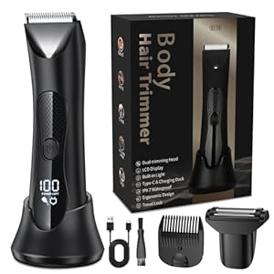RAOYAN 2-in-1 Intimrasierer Barttrimmer Körperhaartrimmer