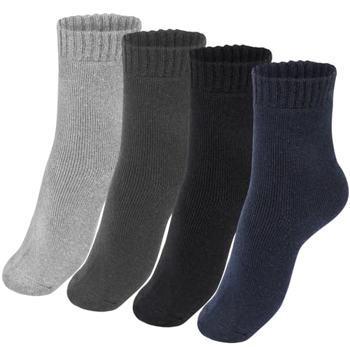 Calcetines térmicos de lana grueso de invierno merino para hombre，Calcetines térmicos extra gruesos con aislamiento térmico para clima frío extremo calcetines cálidos para...