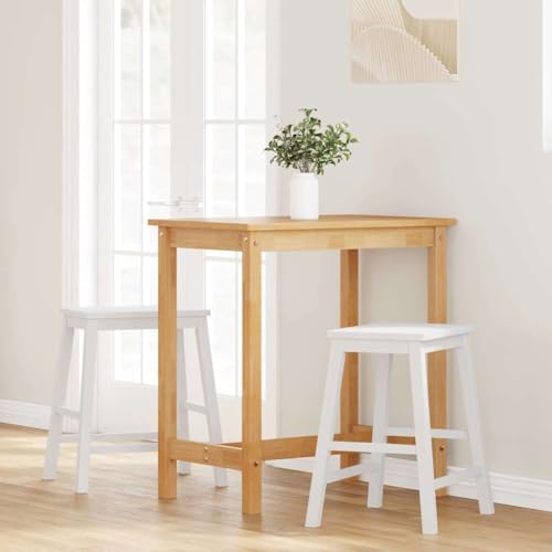 Tabouret de bar scandinave en bois blanc pour îlot de cuisine convivial