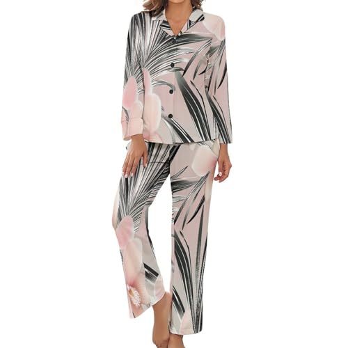 Pyjama deux pièces motif orchidée pour vos douces soirées d'été