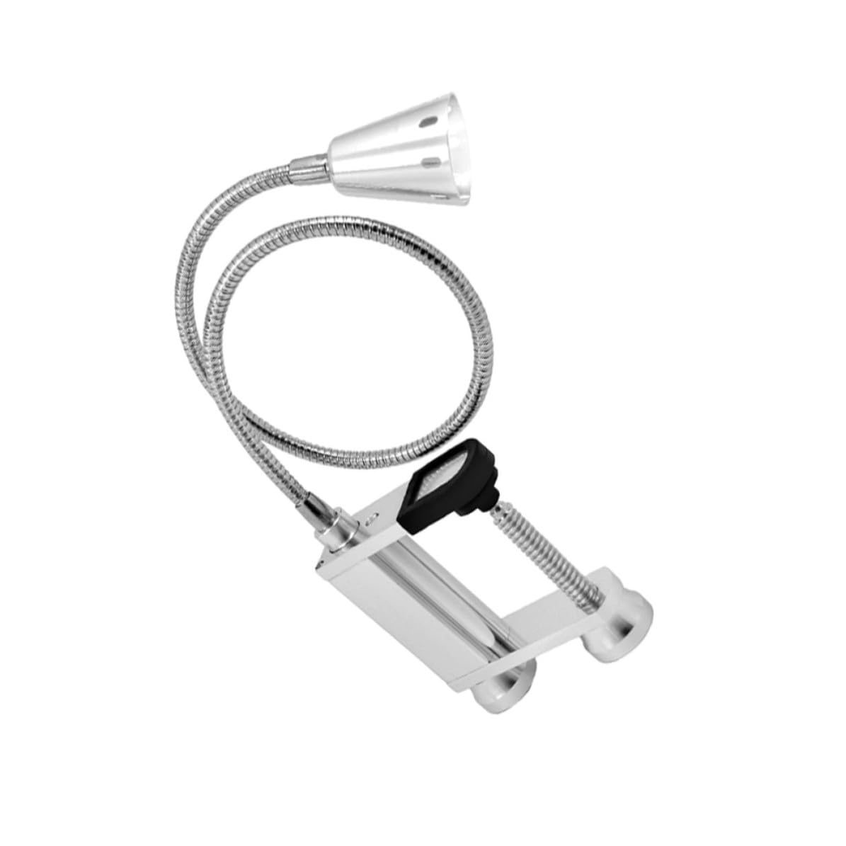 Lampe de Barbecue LED Légère Alliage D'aluminium Argenté, Base Magnétique Lumière de Barbecue Résistante aux Intempéries la Chaleur Extérieur
