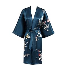 Plum Blossoms, Bluegreen, Short Robe