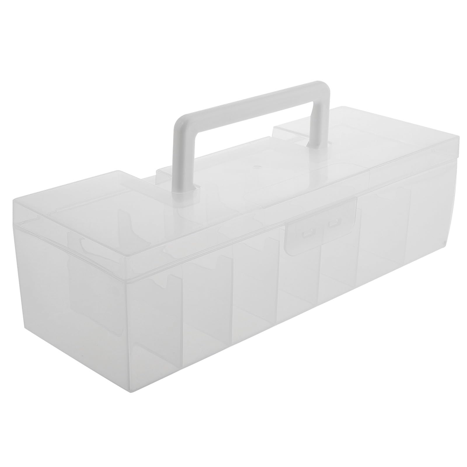 GETAJGHSD Seed Packet Storage Box Portable Plastic Seed Organizer Box with Dividers Transparent Envelope Storage for Garden Packets and Home Gardening