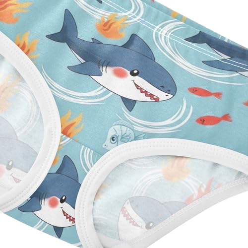 Cute Cartoon Sharks Sea Flame Girls Underwear Toddlers 2t Cotton Panties for Girl Fancy Briefs Underpants4