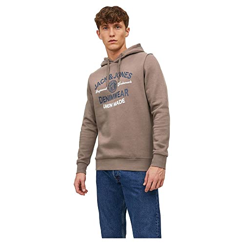 JACK & JONES Herren Warmer Print Hoodie | Logo Sweater Pullover | Basic...