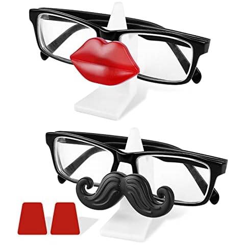 Sporgo Car Sunglasses Holder, Sunglasses holder for car dashboard Car glasses holder stick on dash Decorative Spectacle Holder Eyeglass Home Decor Display Stand Office Desk Decoration Cover