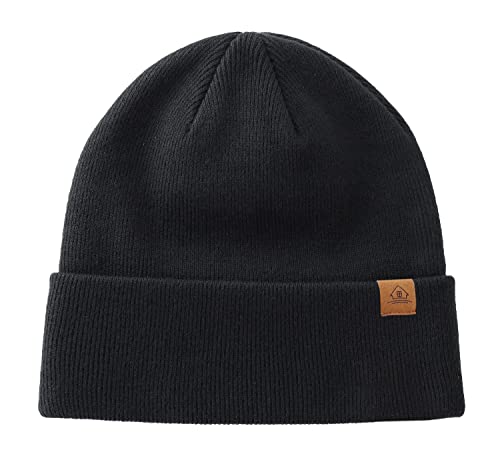 Image of Home Prefer Mens Winter Hats Acrylic Knit Cuff Beanie Cap Warm Womens Beanie Hat