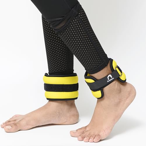 Image of Bodylastics Ankle & Wrist Weights Pair for Legs & Arms, Neoprene Adjustable Strap for Men & Women, Soft & Durable for Fitness, Walking, Jogging, Aerobics, Gym & Strength Training