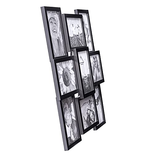 Malden International Designs Crossroads Puzzle Collage Picture Frame, 9 Option, 9-5X7, Black - 2119-957 #TOP2