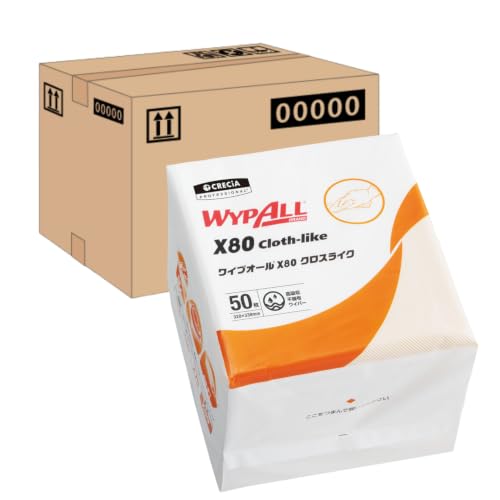 Amazon | 【不織布ウエス】 日本製紙クレシア ワイプオール X80 クロス