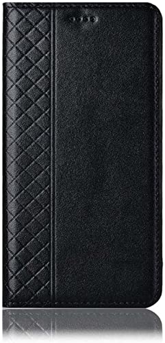 Funda con tapa para iPhone 14 Pro de cuero negro GUMMMY con tarjetero