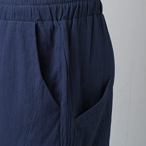 Mymyguoe Pantaloni Eleganti Uomo Elastico Cargo