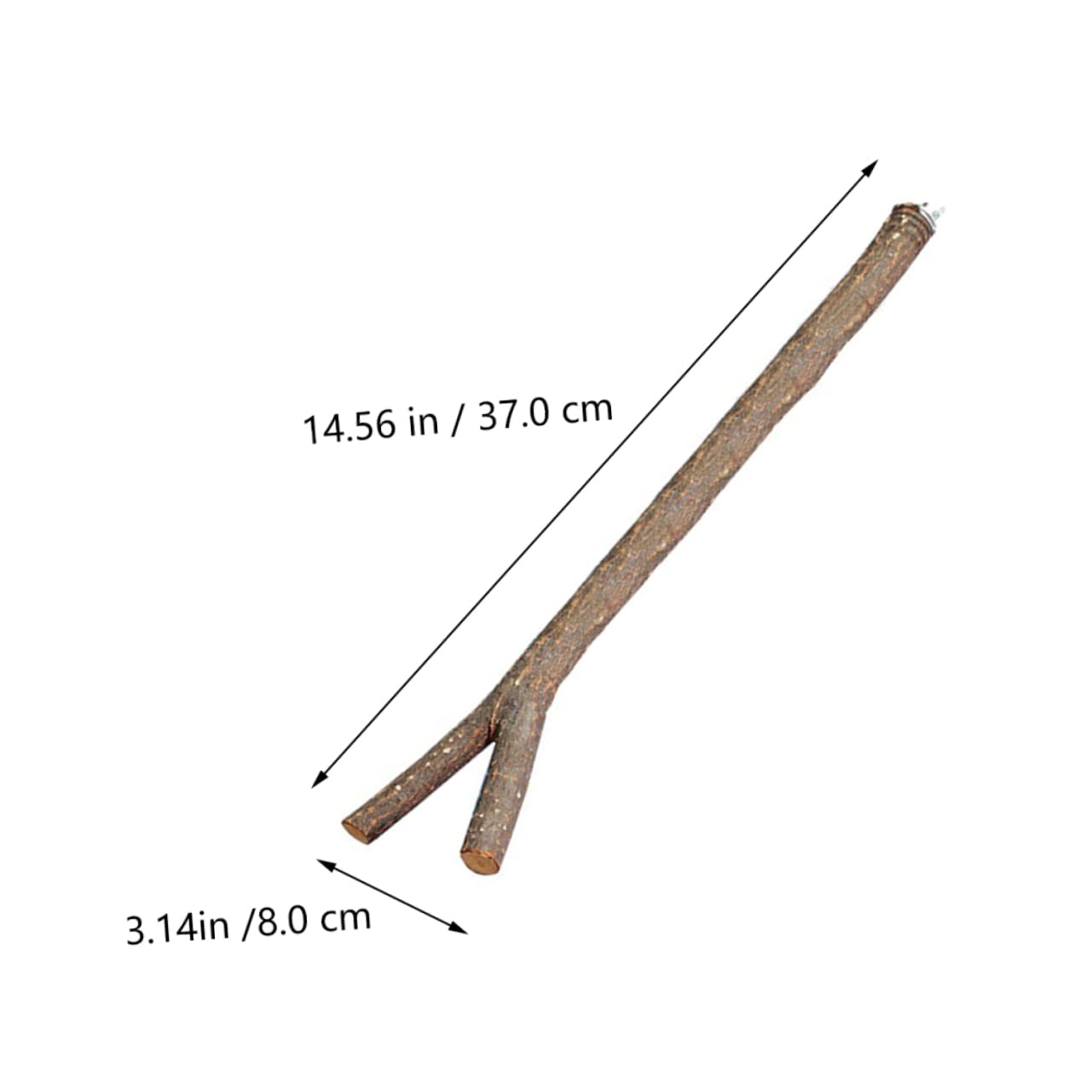 BESPORTBLE 2Pcs Parrot Wood Fork Stand Rack Bird Cage Accessory for Comfortable Perching and Exercise for Conures and Birds Easy Installation Natural Material