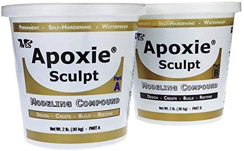Aves Apoxie Sculpt - 2 Part Modeling Compound (A & B) - 4 Pound, Natural