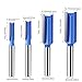 Router Bits, 4 Pcs Steel Flat Head Drill Bit Set Router Bits for Woodworking Carbide Cutter Woodworking Tool (6mm)