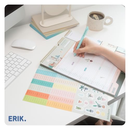 Grupo Erik Wall Planner 2026 - Plants Gifts For Family | Monthly Planner With Stickers, Pen, Shopping List, Sticky Notes | Wall Calendar 16 Months Sep 2025 - Dec 2026 - Image 4