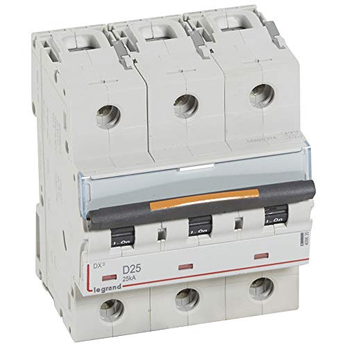 Disjoncteur DX³ - 25kA - 3P 400V~ - 25A - courbe D - 4,5 modules