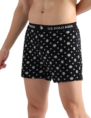 Image of U.S. Polo ASSN. Mens OEX09 Comfort Regular Fit Solid Boxers - Pack of 2