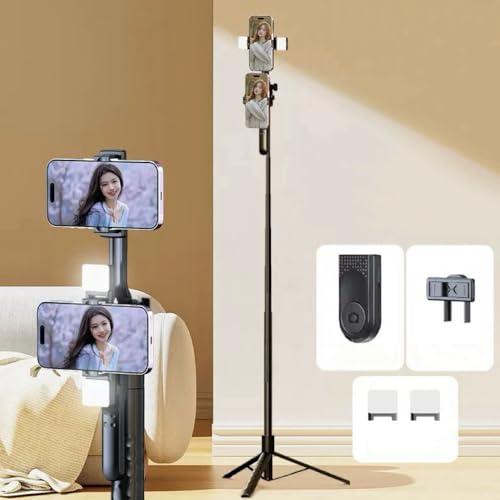 ���B��_ 2�䓯���g�p ���ǂ�_ �S��170cm�̃����O�^�C�v ���C�g�t�� �X�}�z�O�rBluetooth�����R���t�� ���B��_ �Z���t�B�[�X�^���h �Z���J�_ iPhone &Android �Ή� ���ω׏d1/4�l�W�t��360°��] �R���p�N�g �e�[�u���O�r