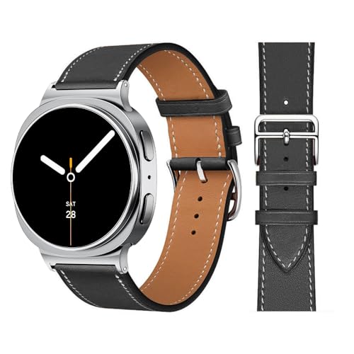 Bracelet Galaxy Watch 8 Classic 46mm en cuir véritable souple avec boucle robuste