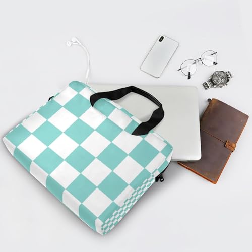 Maletín portátil para laptop 15.6 pulgadas verde y blanco miniatura 7